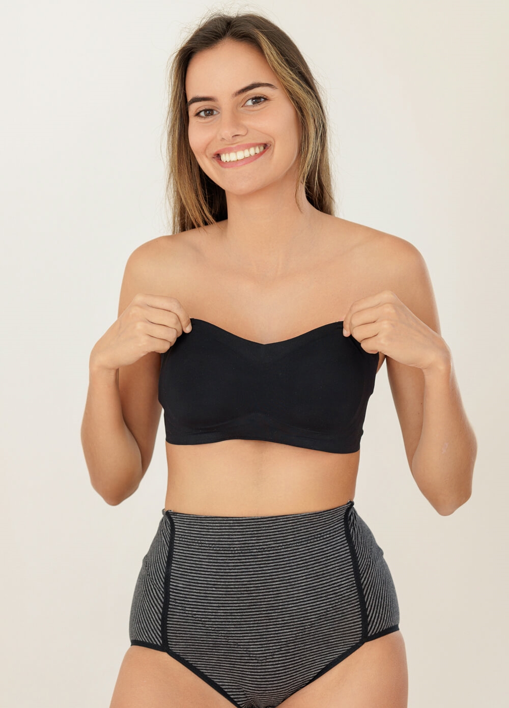 Candice Strapless Maternity Bra in Black | Queen Bee