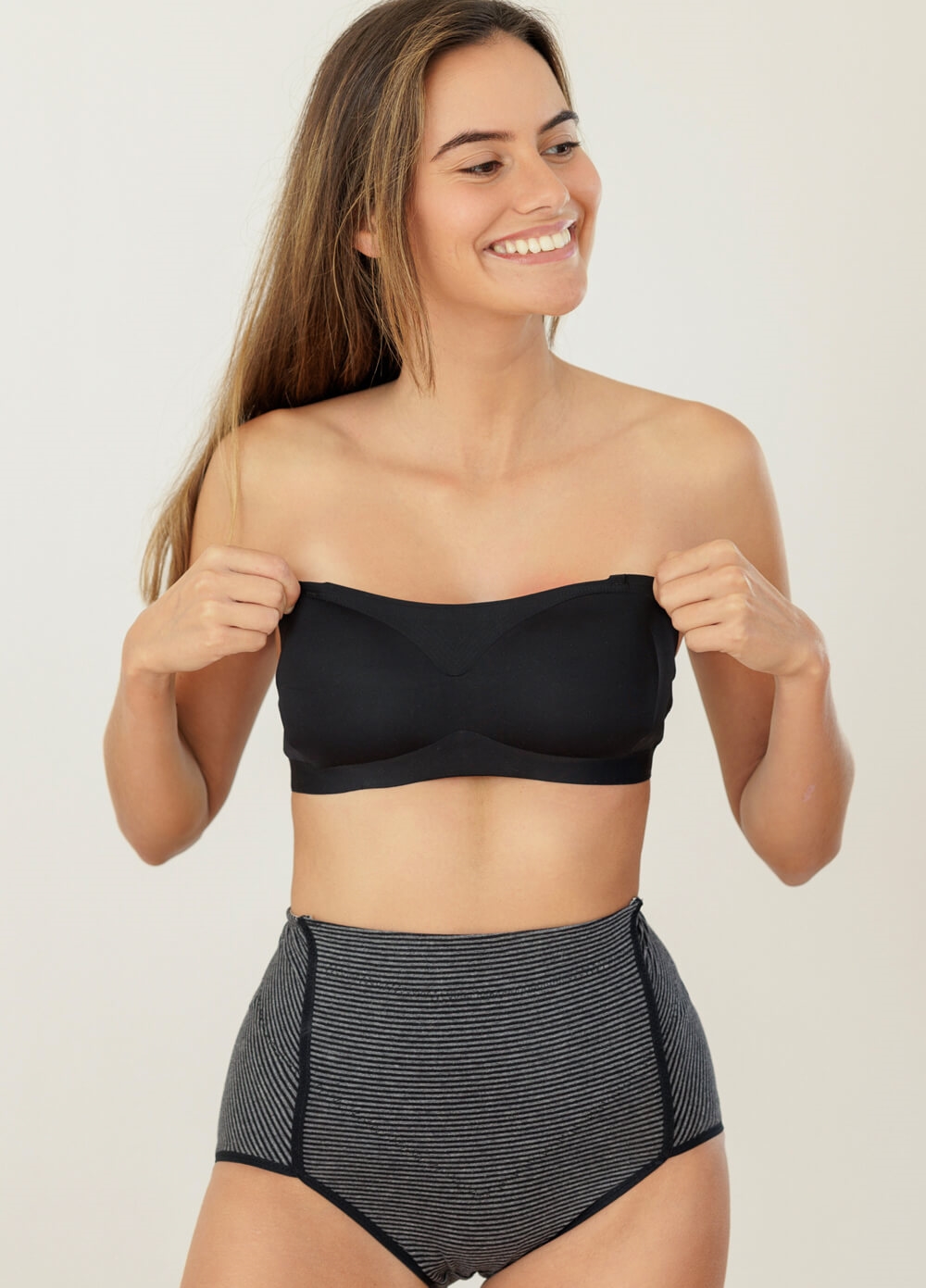 Latasha Maternity Strapless Bra in Black | Queen Bee