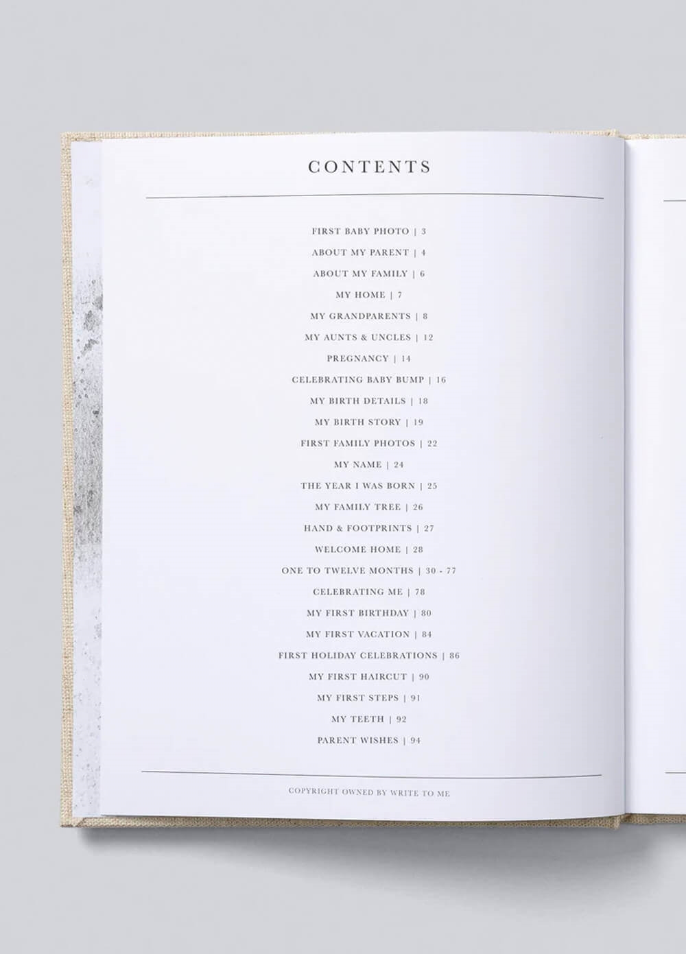 Write to Me - First Year of You Baby Journal in Seafoam | Queen Bee