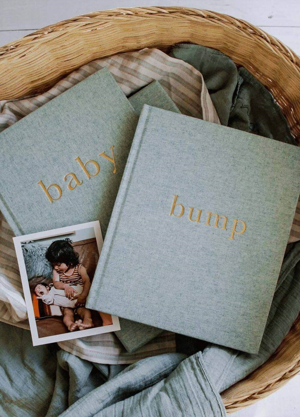 Write to Me - First Year of You Baby Journal in Seafoam | Queen Bee
