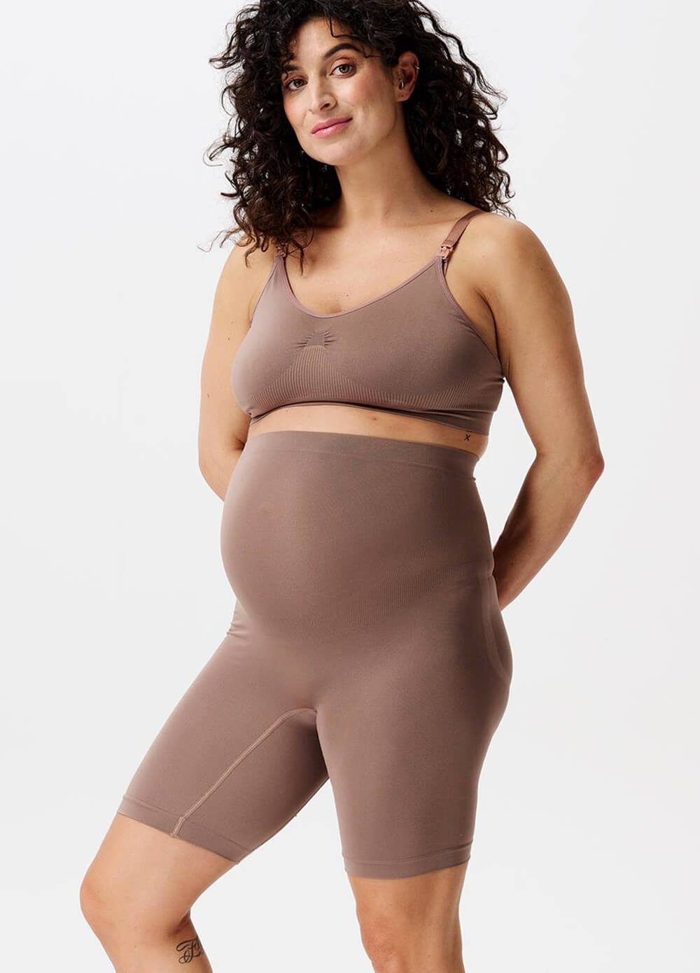 Noppies - Niru Seamless Long Shorts in Deep Taupe