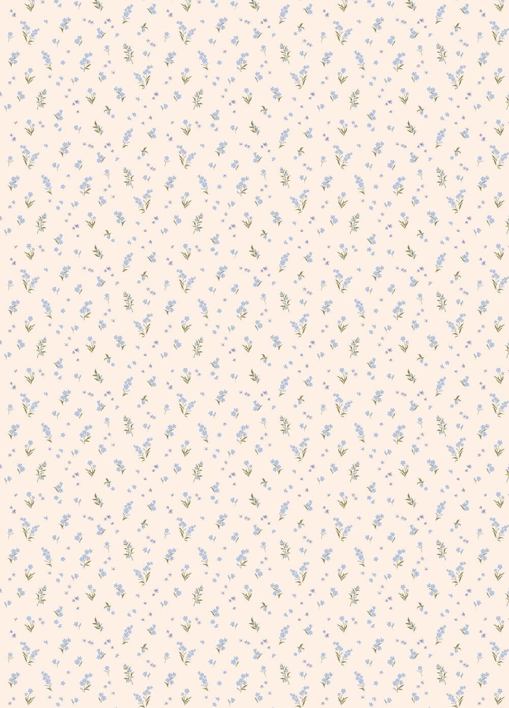 Fox & Fallow Organic Muslin Swaddle in Forget-Me-Not | Queen Bee