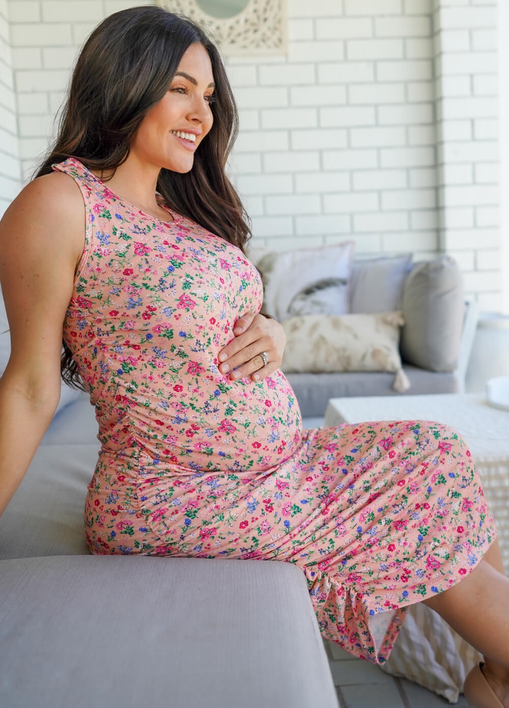 Floressa - Senna Maternity Nursing Tank Dress | Queen Bee