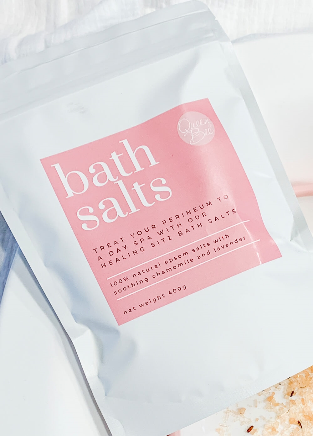 Sitz Bath Tub & Healing Salts Postpartum Recovery Kit | Queen Bee