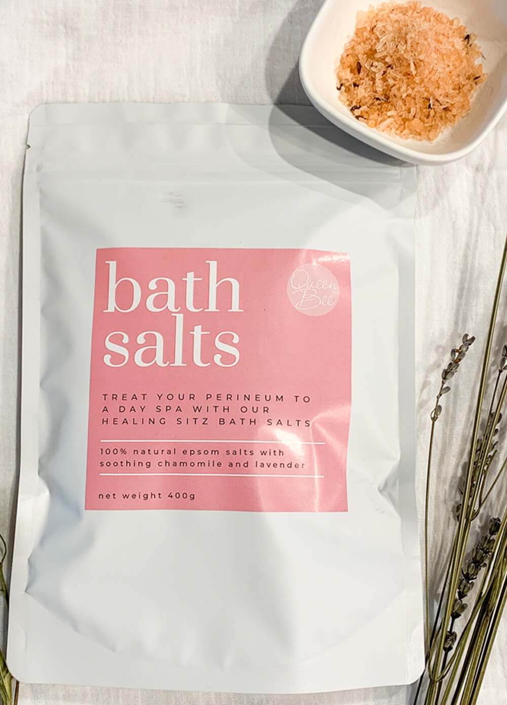 Sitz Bath Tub & Healing Salts Postpartum Recovery Kit | Queen Bee