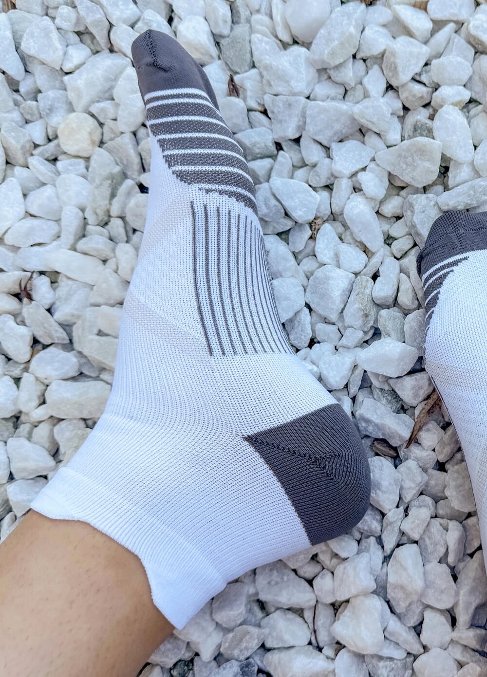 Mama Sox - Propel Sports Compression Ankle Socks in White