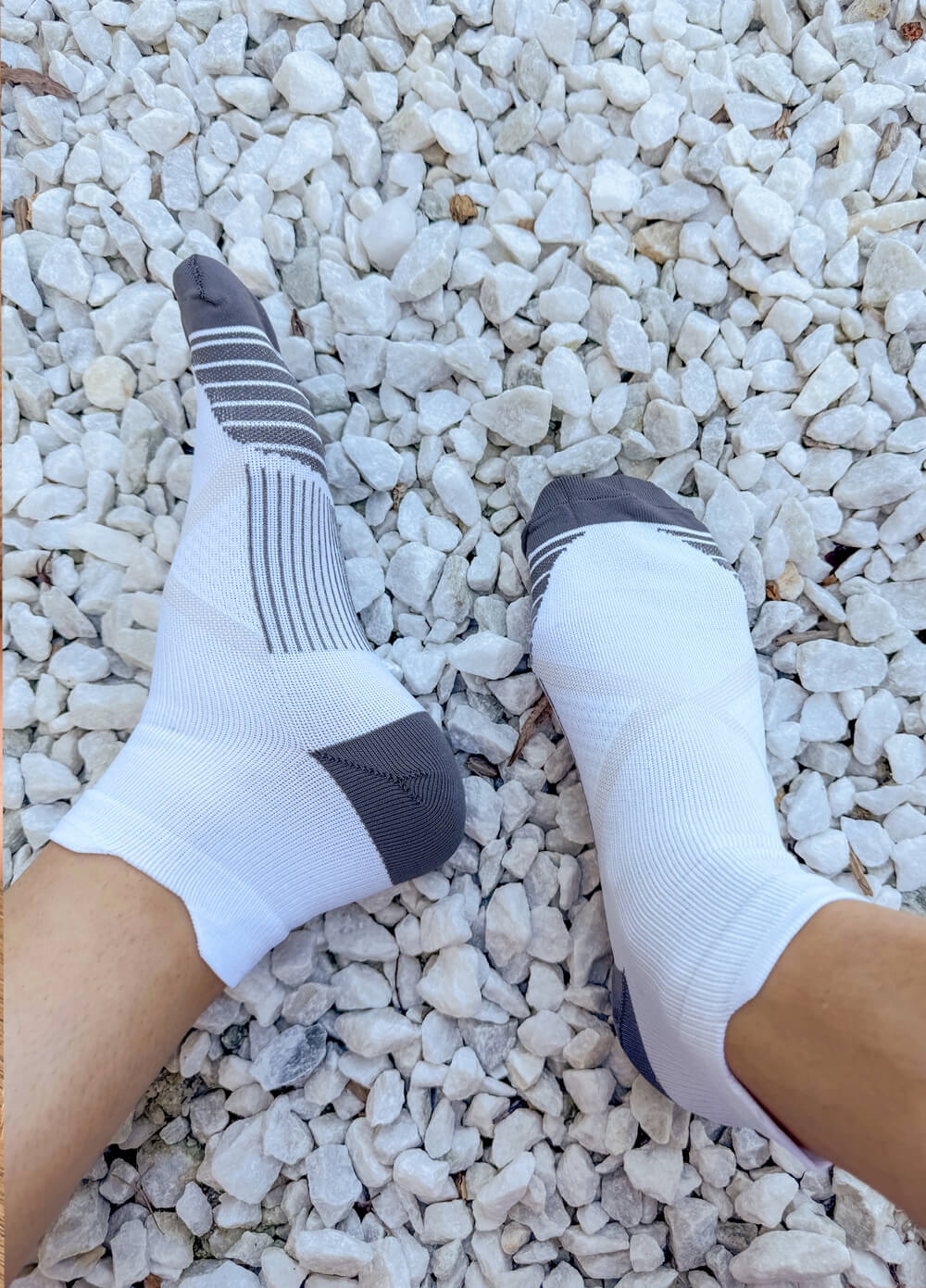 Mama Sox - Propel Sports Compression Ankle Socks in White