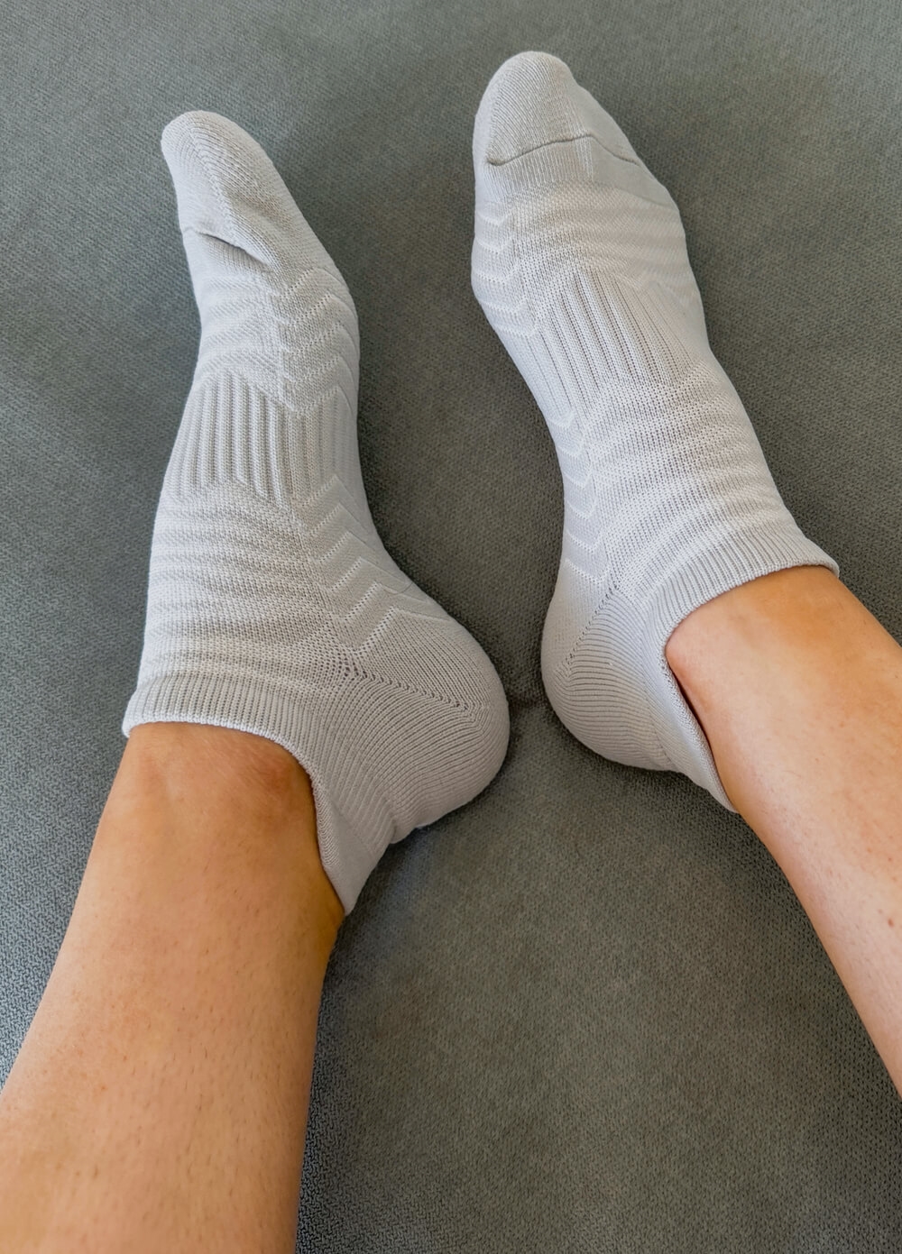 Plantar Fasciitis Relief Compression Ankle Socks in Grey