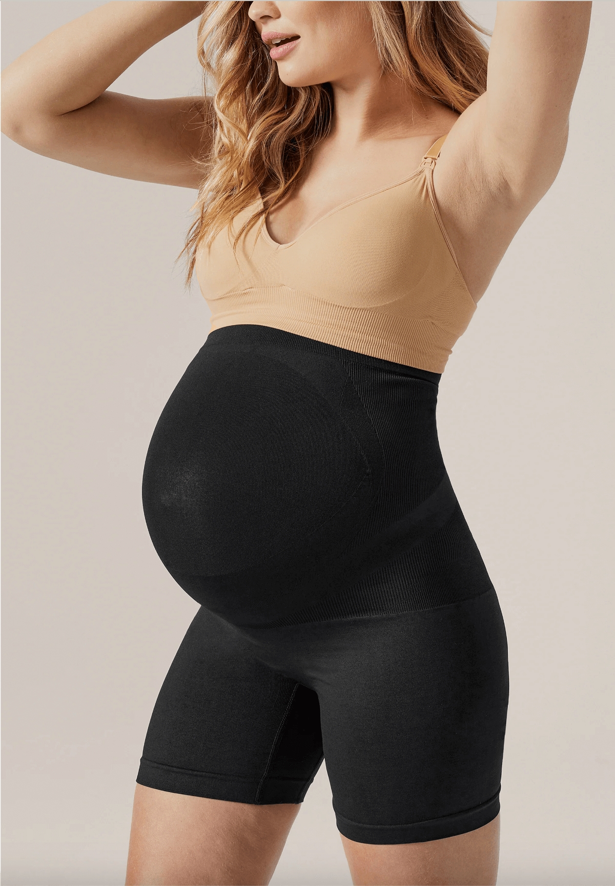 Everyday Belly Support Maternity Girlshort in Black by Blanqi