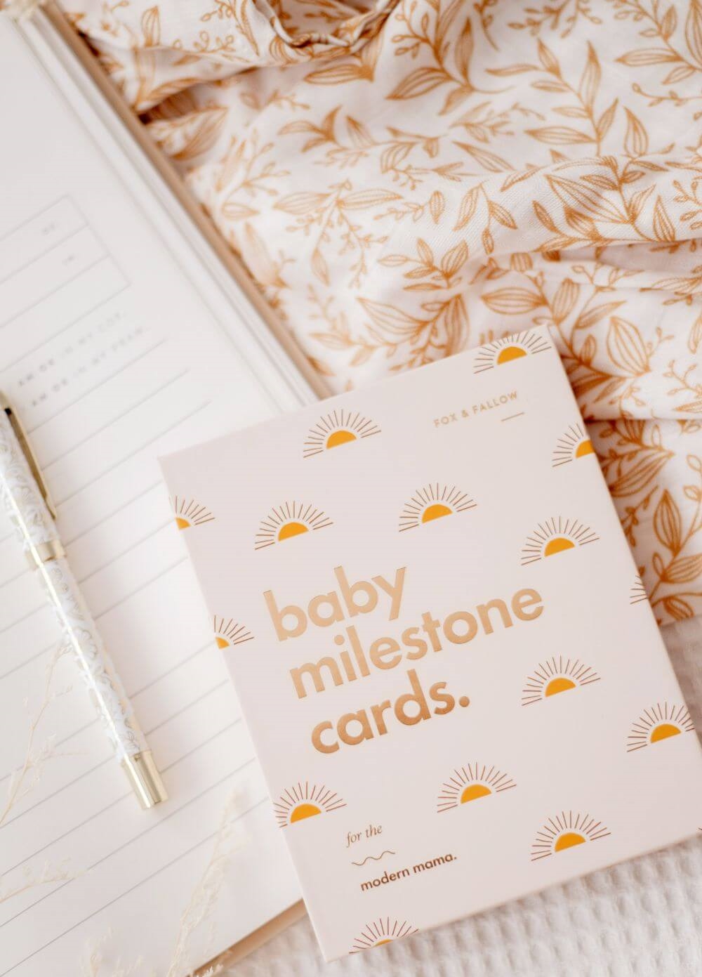 Fox & Fallow - Baby Milestone Cards in Boho | Queen Bee