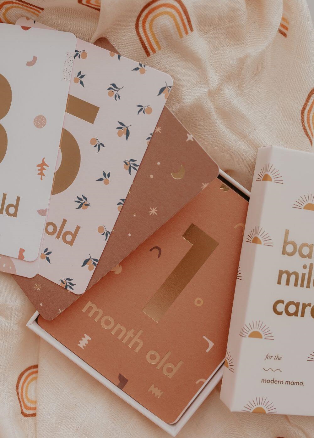 Fox & Fallow - Baby Milestone Cards in Boho | Queen Bee
