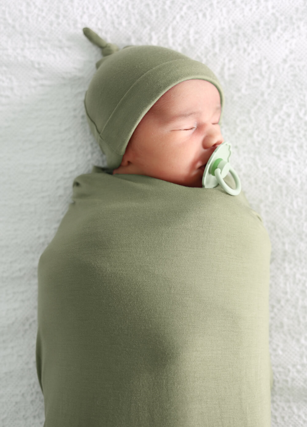 Welcome Baby - Adore 4-piece Pregnancy Robe & Swaddle Set in Khaki