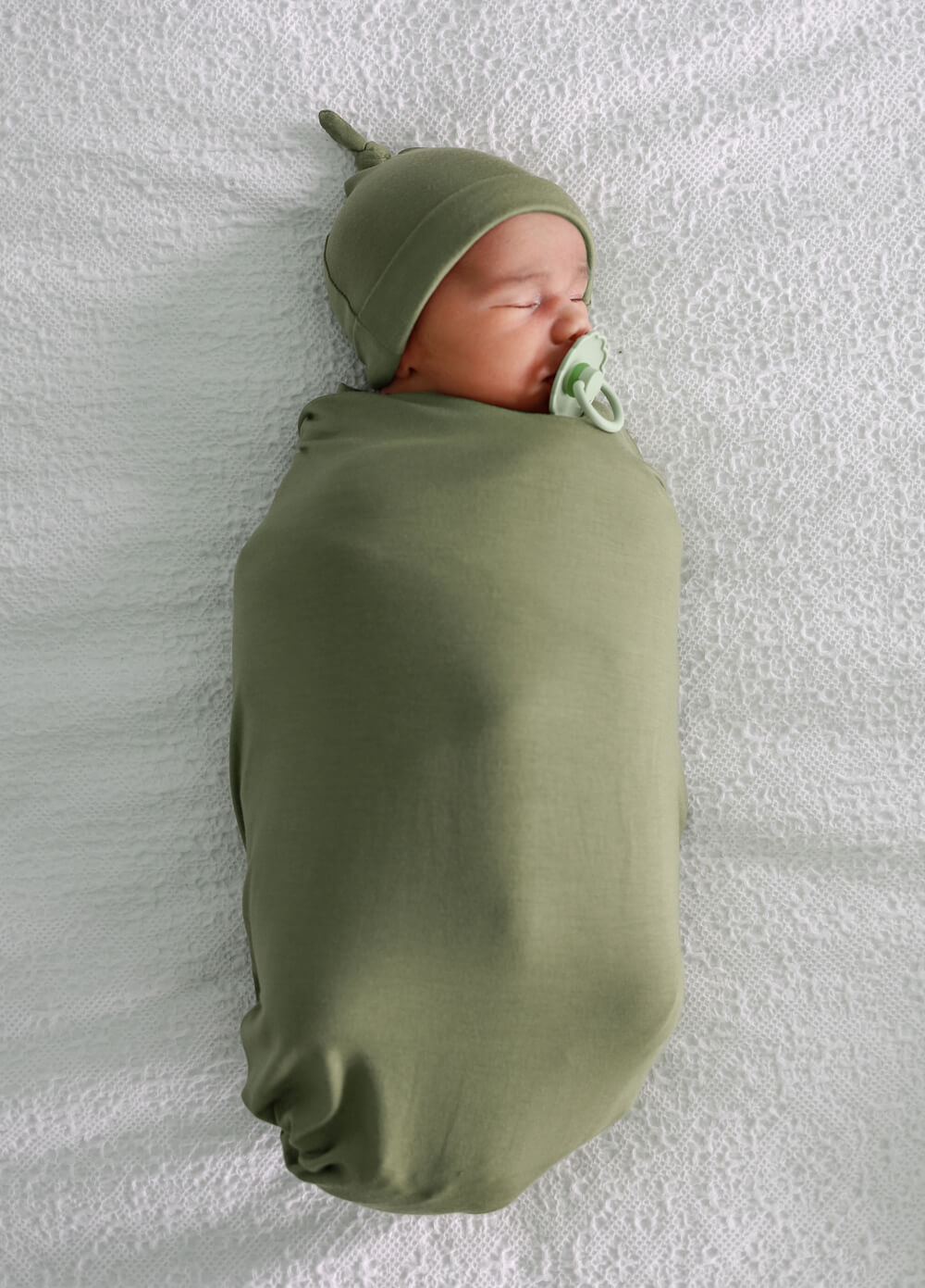 Welcome Baby - Adore 4-piece Pregnancy Robe & Swaddle Set in Khaki