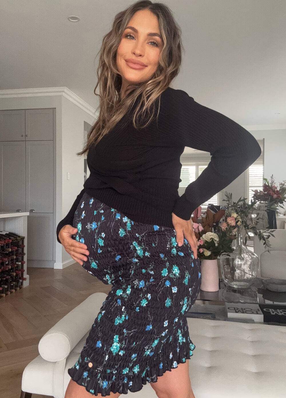 Lait & Co - Aimee Maternity Nursing Knit Jumper in Black