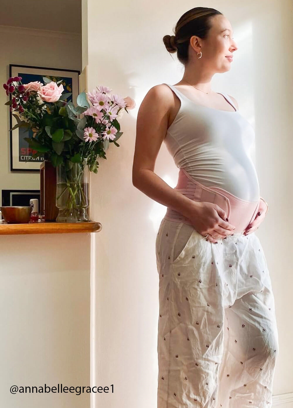 Dutton 3pc Pregnancy & Postpartum Belly Belt Cradle in Pink