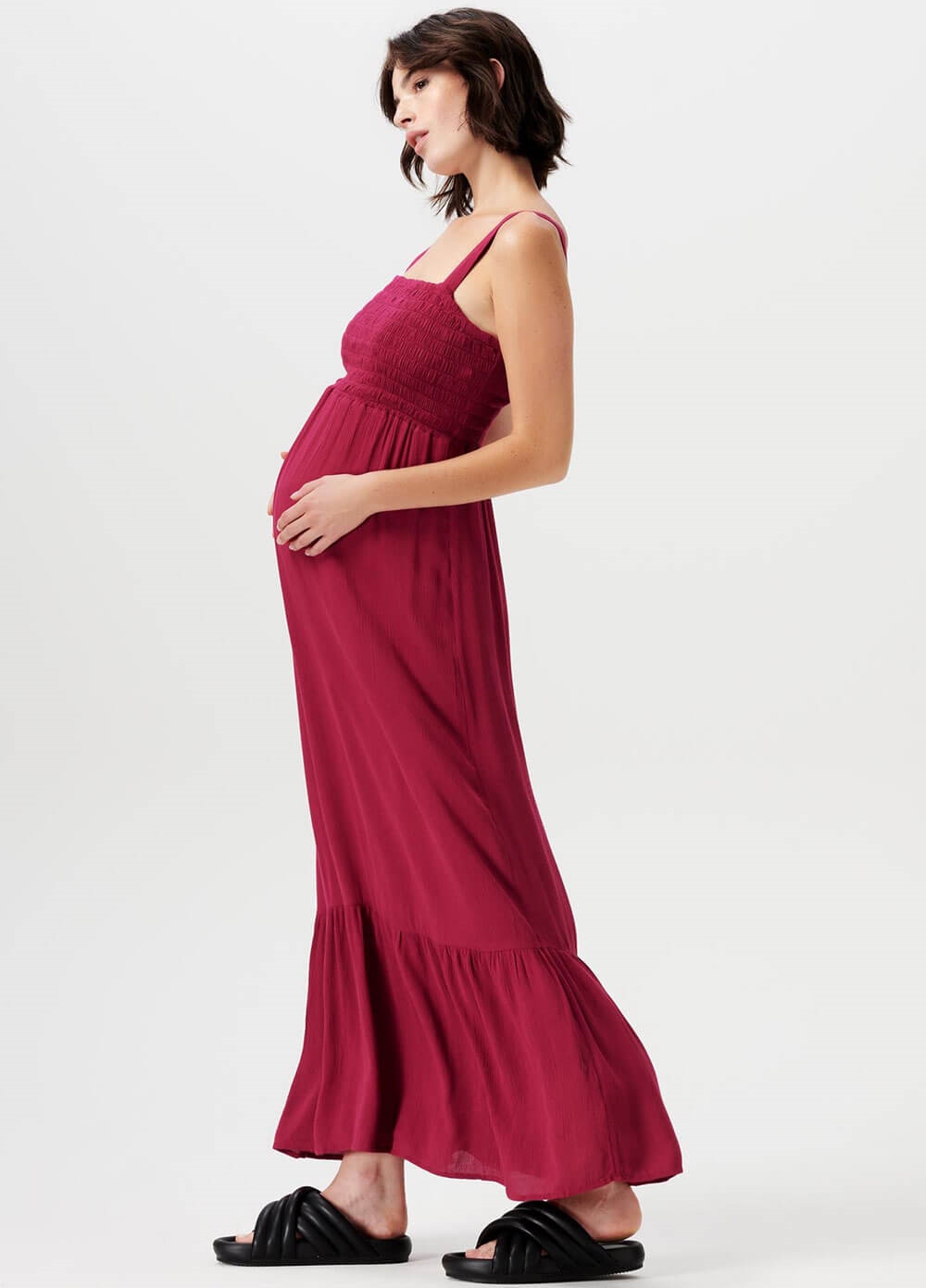 Supermom - Harvey Maternity Maxi Dress in Anemone | Queen Bee