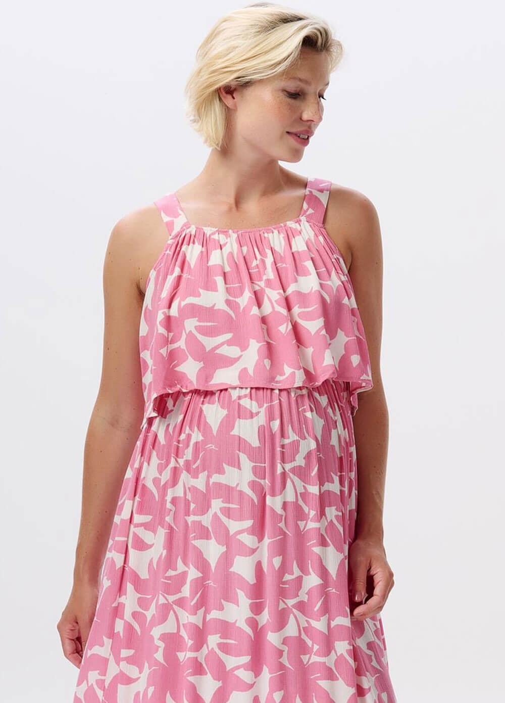 Noppies - Han Maternity Nursing Maxi in Rosebloom | Queen Bee