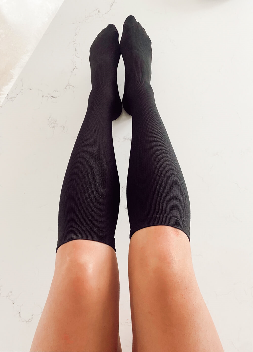 Mama Sox - 2-Pair Bundle Renew Compression Socks in Black/Nude