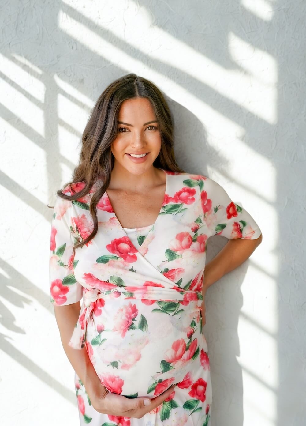 Floressa - Amaliya Pregnancy & Nursing Wrap Dress | Queen Bee