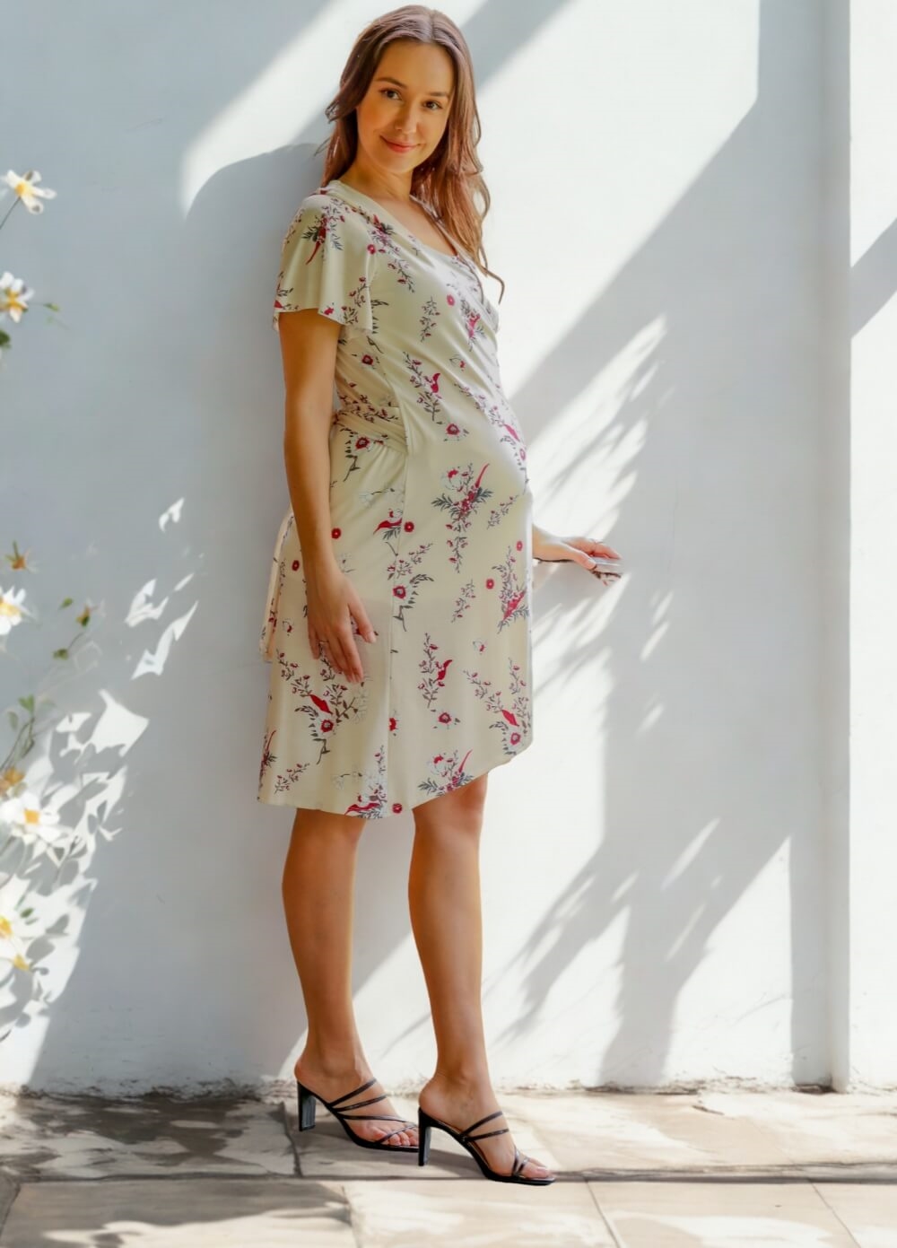 Floressa - Daphne Maternity Nursing Wrap Dress | Queen Bee