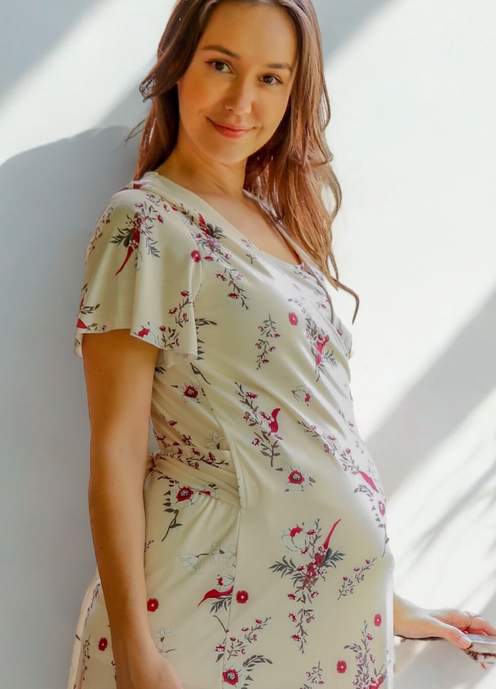 Floressa - Daphne Maternity Nursing Wrap Dress | Queen Bee