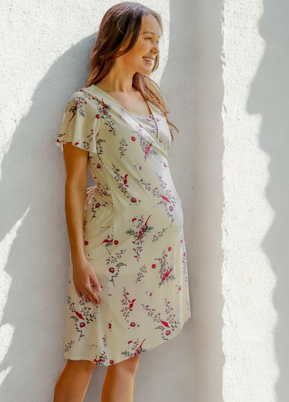 Floressa - Daphne Maternity Nursing Wrap Dress | Queen Bee
