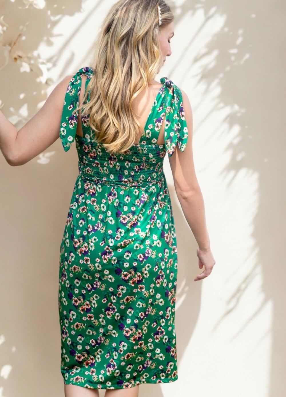 Floressa - Carli Smocked Maternity Nursing Dress | Queen Bee