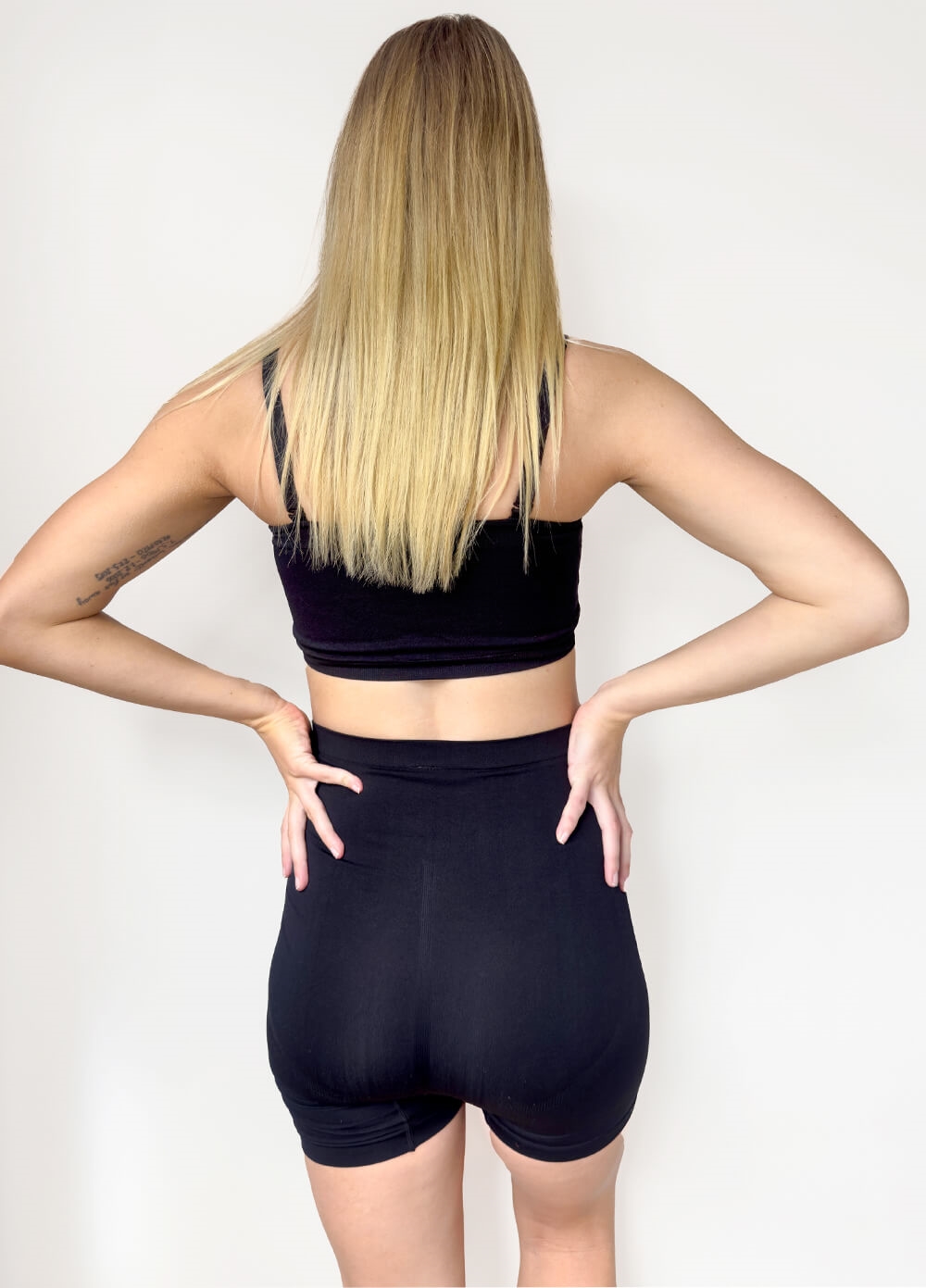 Becky Anti Chafing Maternity Shorts in Black | Queen Bee