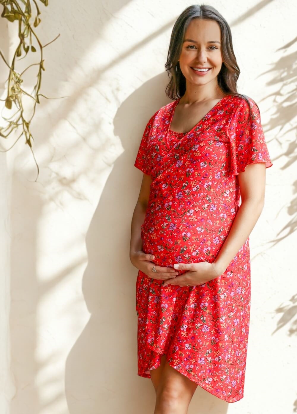 Floressa - Oleana Maternity Nursing Wrap Dress | Queen Bee