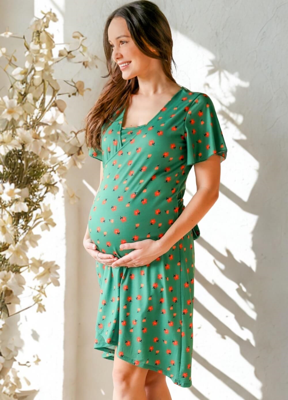 Floressa - Rosemary Maternity Nursing Wrap Dress | Queen Bee