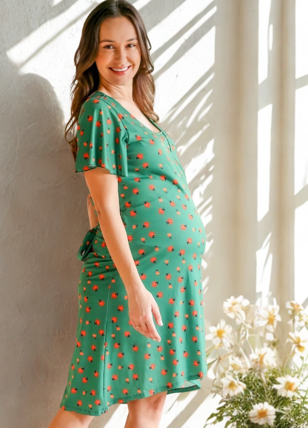 Floressa - Rosemary Maternity Nursing Wrap Dress | Queen Bee