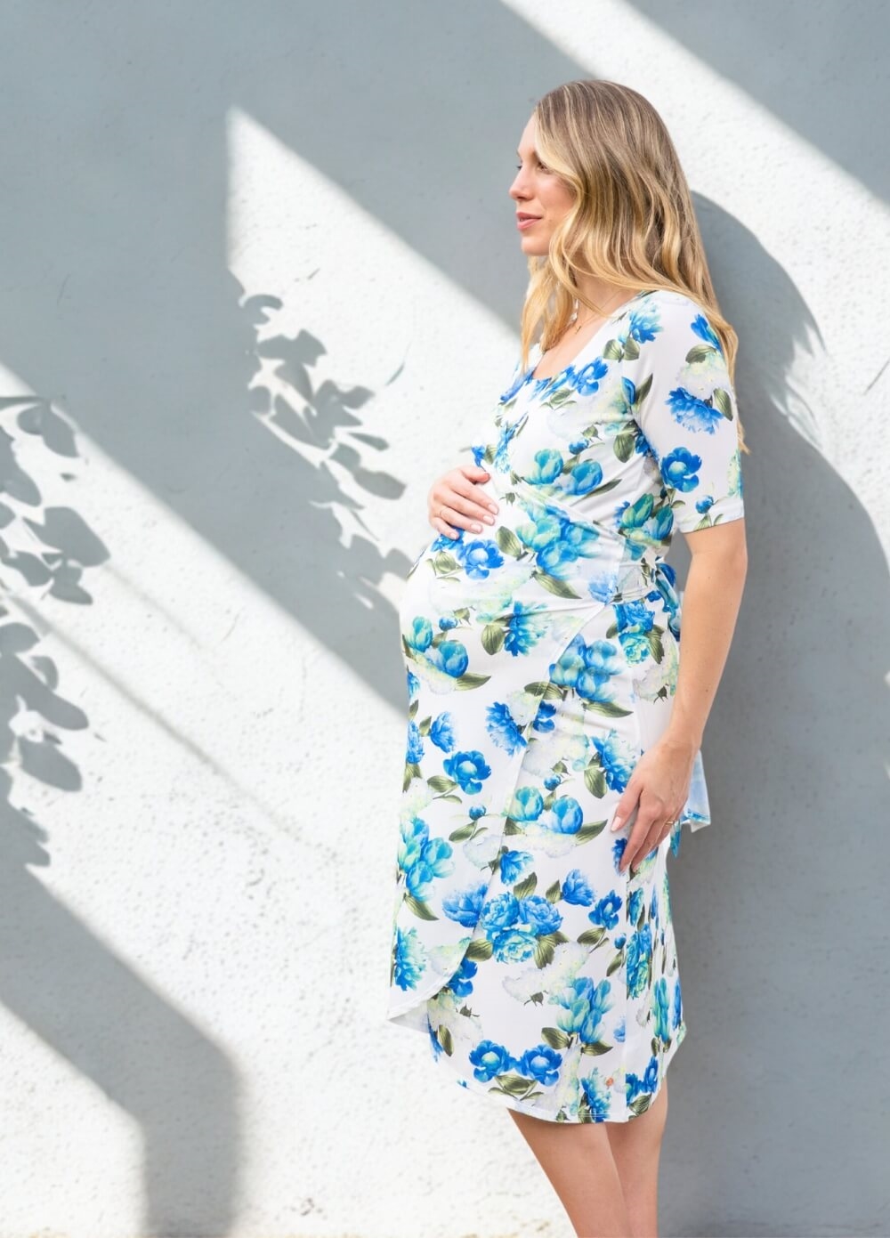 Floressa - Cadence Pregnancy & Nursing Wrap Dress - Queen Bee