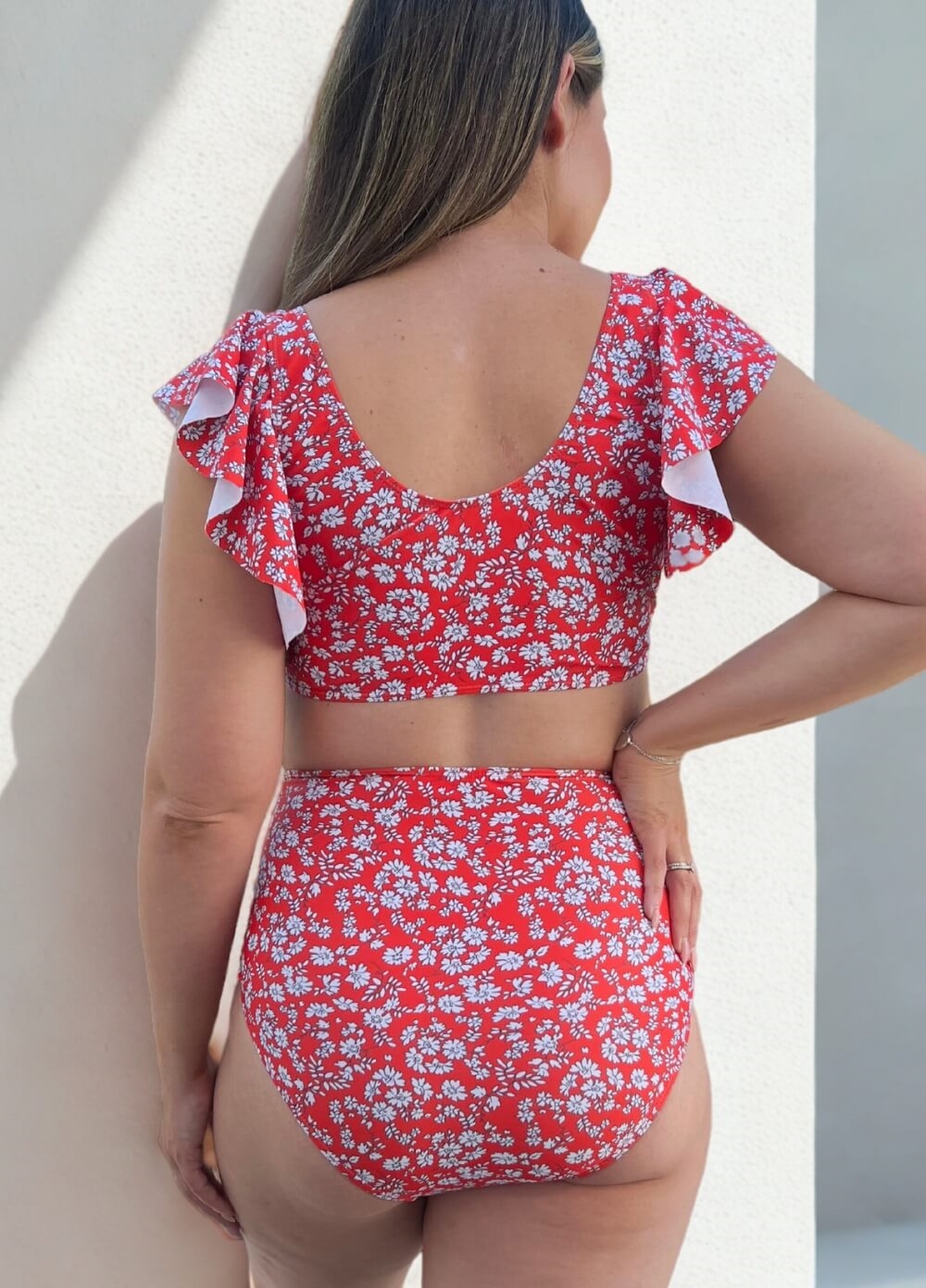 Lait & Co - Noosa Maternity Bikini Set in Red Floral | Queen Bee