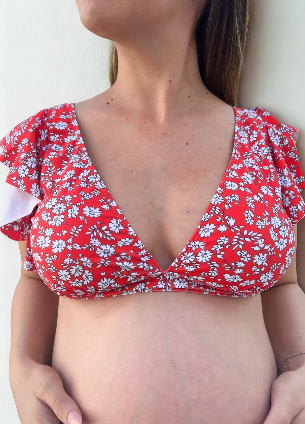 Lait & Co - Noosa Maternity Bikini Set in Red Floral | Queen Bee