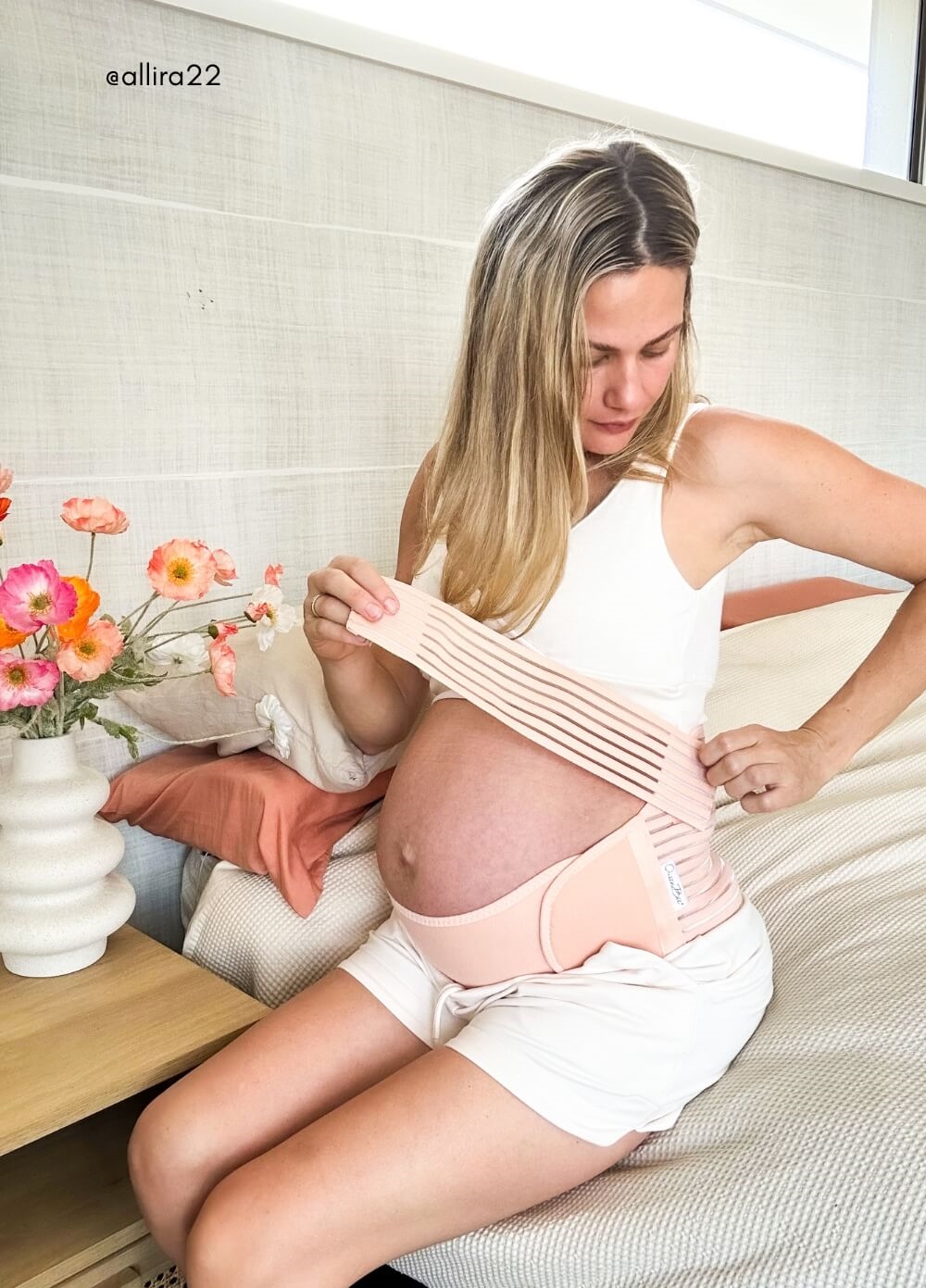 Dutton 3pc Pregnancy & Postpartum Belly Belt Cradle in Nude