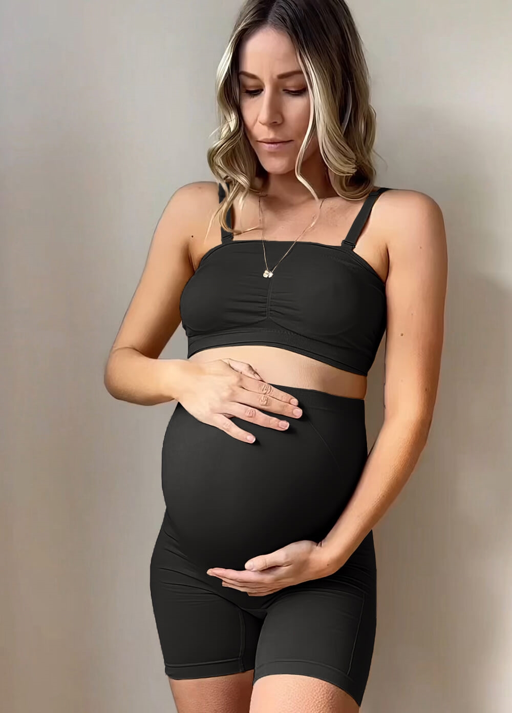 Anya Straplesss Pregnancy Bra in Black | Queen Bee