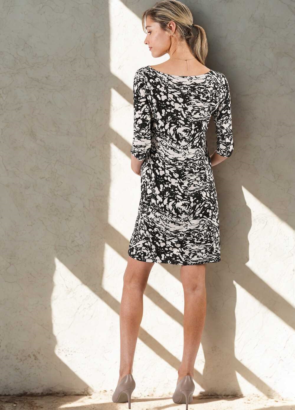 Marble Nouveau Sheath Maternity Dress by Leota 