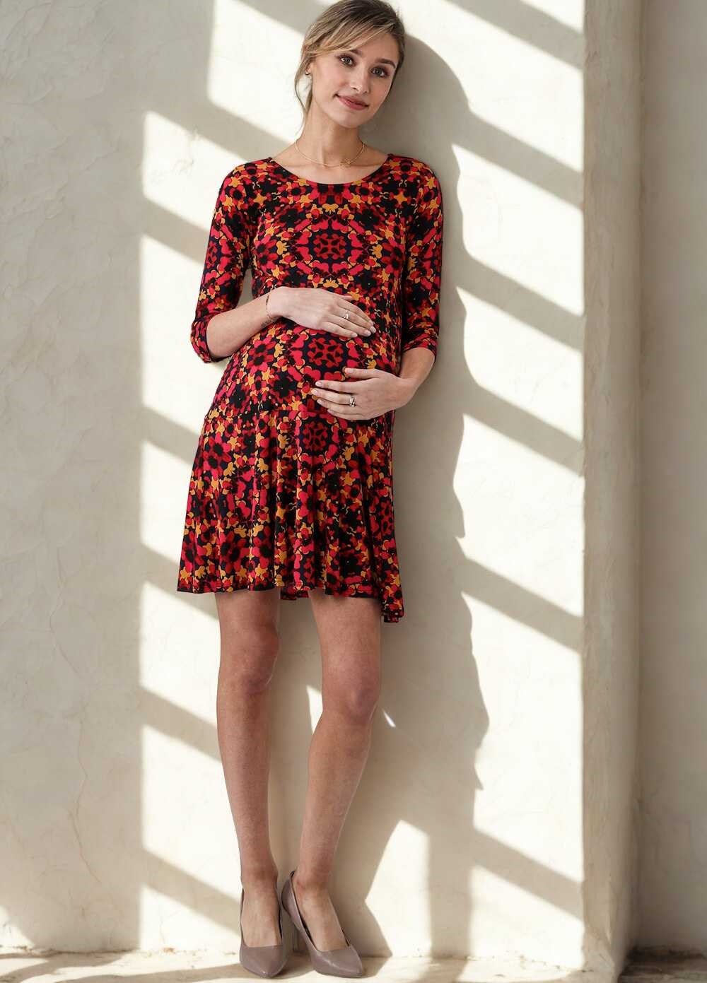 Red Utopia Kelsey Maternity Dress by Leota 