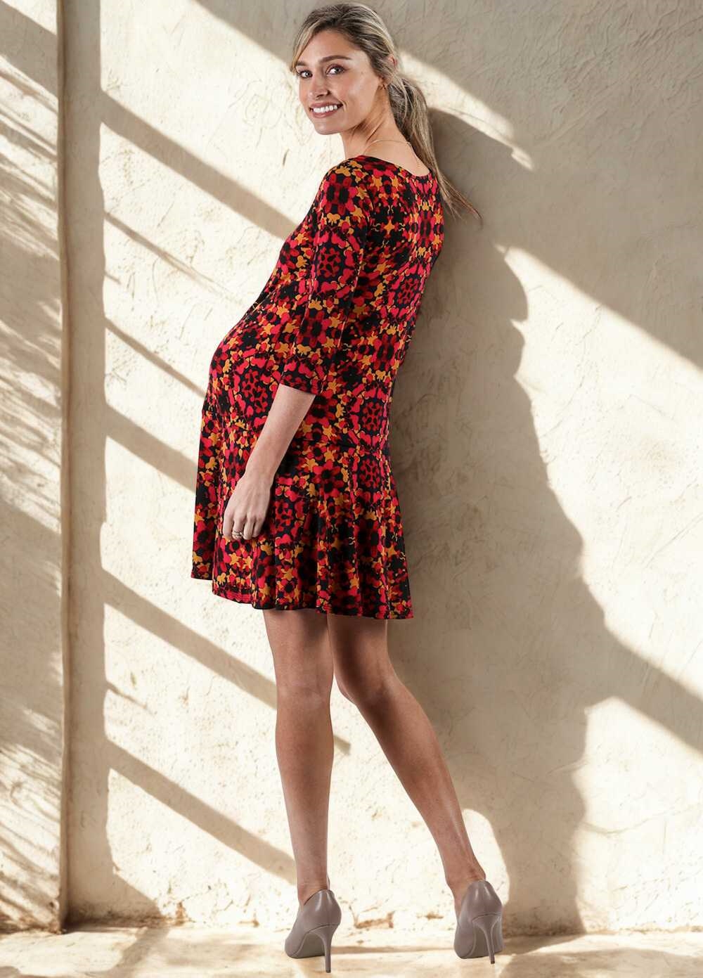 Red Utopia Kelsey Maternity Dress by Leota 