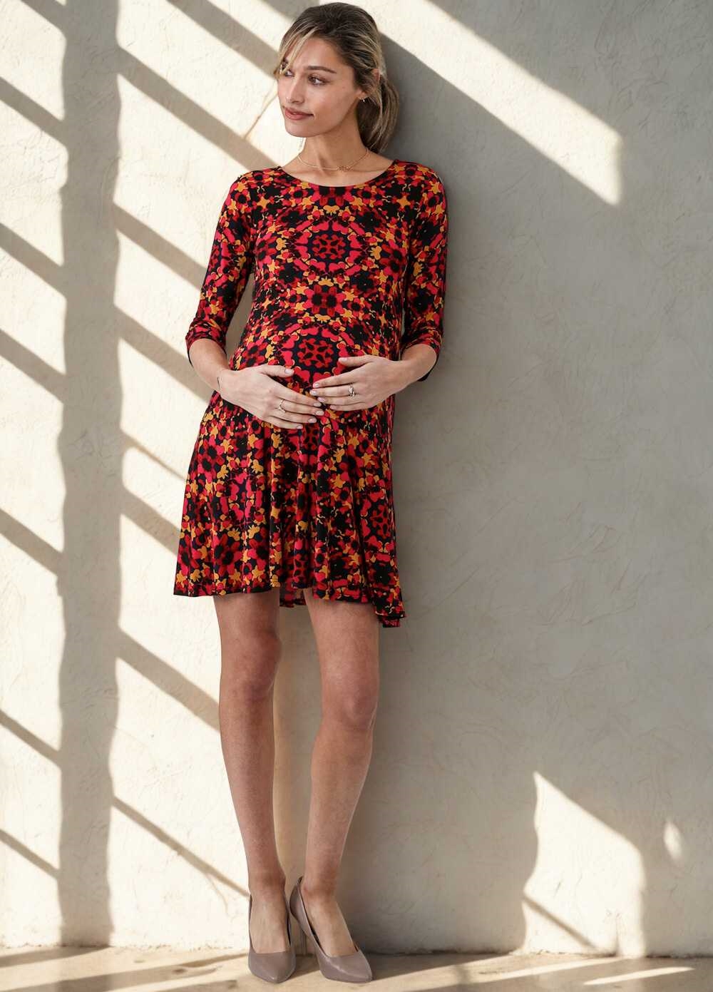 Red Utopia Kelsey Maternity Dress by Leota 