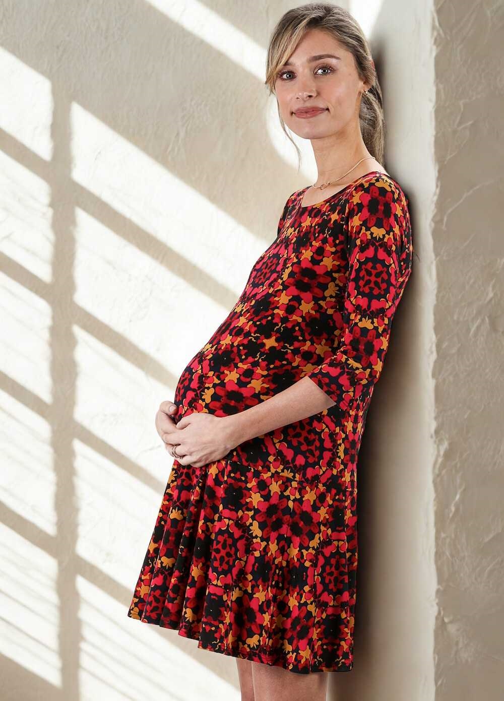 Red Utopia Kelsey Maternity Dress by Leota 