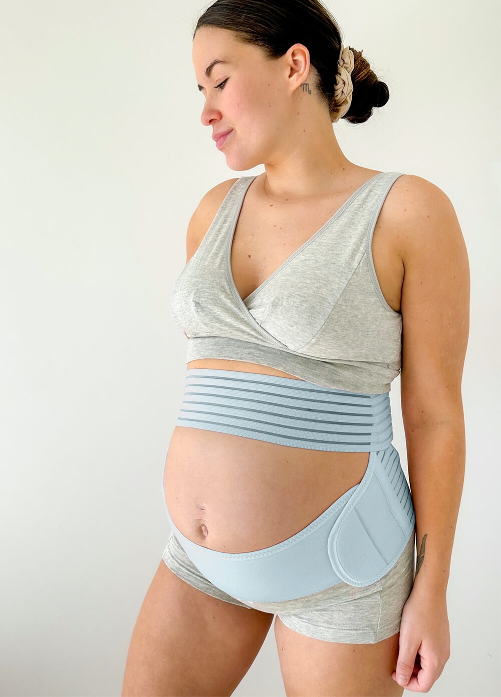 Dutton 3pc Pregnancy & Postpartum Belly Belt Cradle in Blue