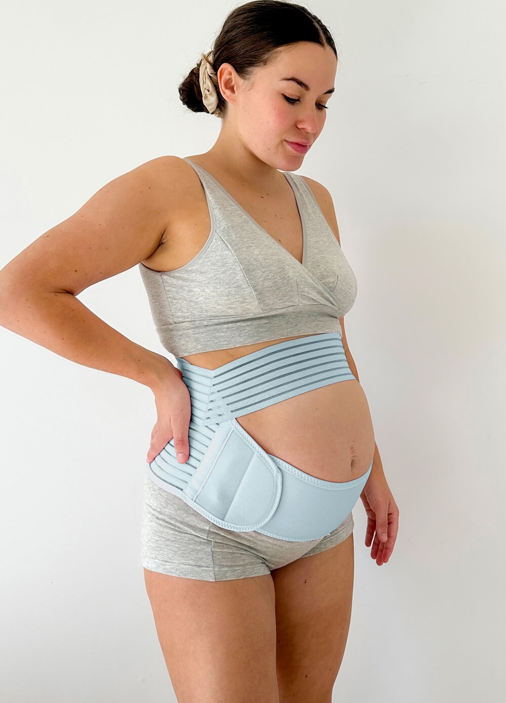 Dutton 3pc Pregnancy & Postpartum Belly Belt Cradle in Blue