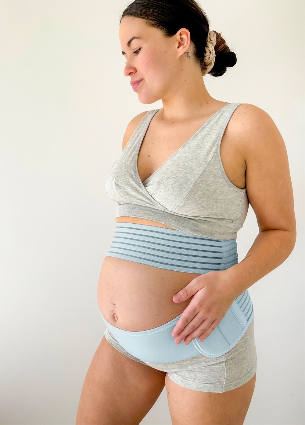 Dutton 3pc Pregnancy & Postpartum Belly Belt Cradle in Blue