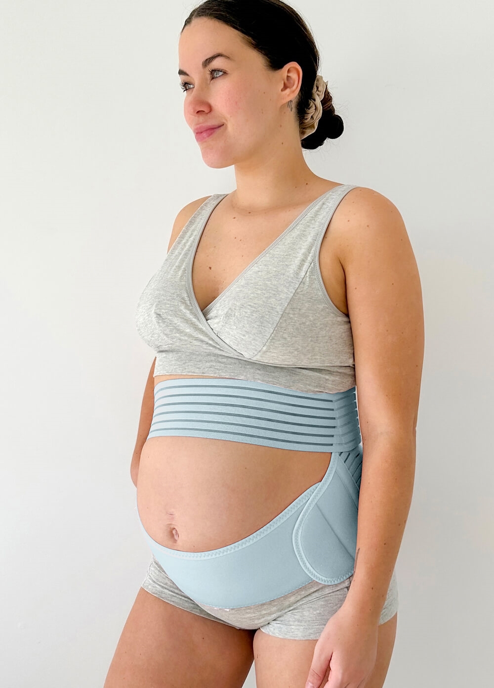 Dutton 3pc Pregnancy & Postpartum Belly Belt Cradle in Blue