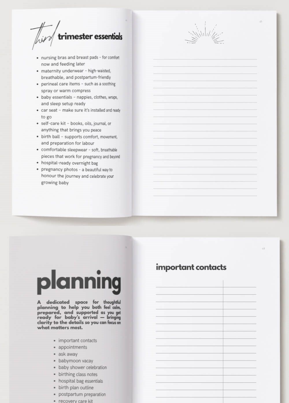 Hey Bae, Were Pregnant Journal by Koelle Studio