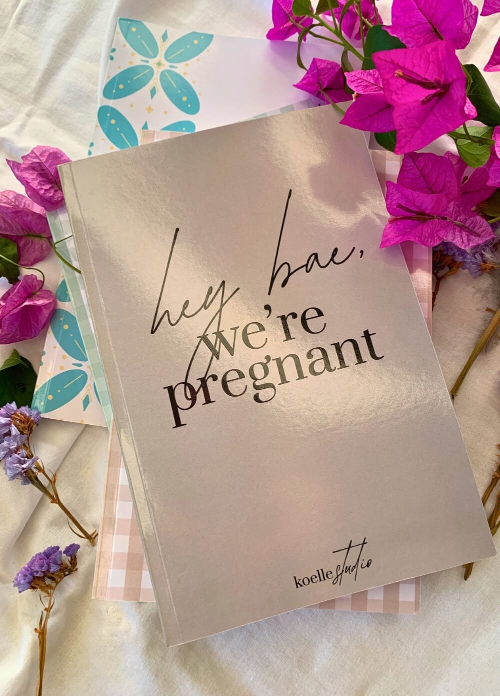 Hey Bae, Were Pregnant Journal by Koelle Studio