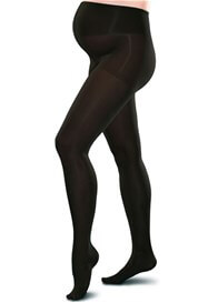 Gradient Compression Maternity Tights in Black by Preggers