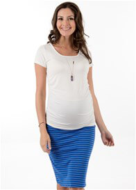 Dream Maternity Tee in Cream (Off-White) by Trimester