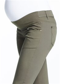 khaki skinny jeans maternity soon